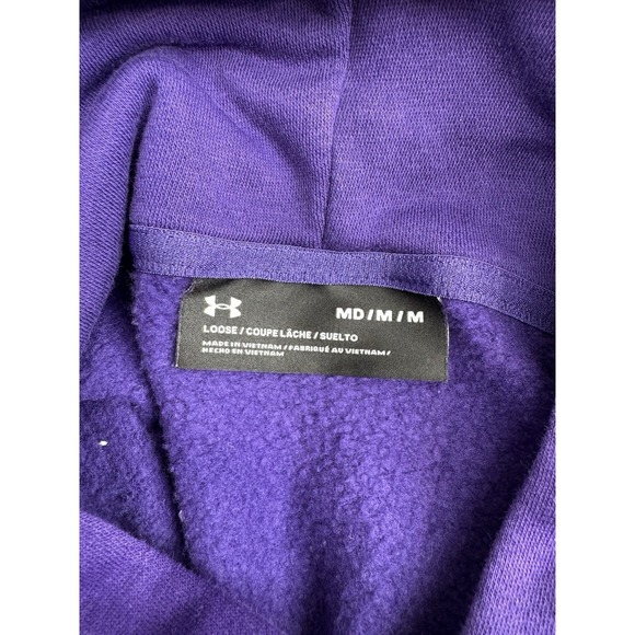 Northwestern Wildcats Hoodie purple Under Armour Jersey Fleece Sweatshirt Size M - Picture 4 of 13